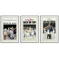 thumbnail image 1 of wall26 Framed Canvas Print Wall Art Set Jayhawks Tar Heels Basketball Newspaper Sports &amp; Fitness Athletes Digital Art Pop Art Modern Portrait for Living Room, Bedroom, Office - 16"x24"x, 1 of 5
