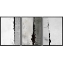 wall26 Framed Canvas Print Wall Art Set Pastel Pastel Black & Gray Geometric Color Blocks Abstract Shapes Illustrations Modern Art Multicolor for Living Room, Bedroom, Office - 24"x36"x