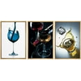 thumbnail image 1 of wall26 Framed Canvas Print Wall Art Set Pouring Vibrant Wine Display Drinks Cocktails Photography Realism Chic Landscape Colorful Multicolor Ultra for Living Room, Bedroom, Office - 16"x24", 1 of 5