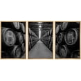 thumbnail image 1 of wall26 Framed Canvas Print Wall Art Set Retro Vintage Black &amp; White Wine Barrels Drinks &amp; Cocktails Food Photography Realism Decorative Rustic for Living Room, Bedroom, Office - 24"x36&q, 1 of 5