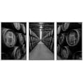thumbnail image 1 of wall26 Framed Canvas Print Wall Art Set Retro Vintage Black &amp; White Wine Barrels Drinks &amp; Cocktails Food Photography Realism Decorative Rustic for Living Room, Bedroom, Office - 24"x36&q, 1 of 5