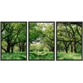 thumbnail image 1 of wall26 Framed Canvas Print Wall Art Set Southern Country Green Forest Tree Trail Nature Wilderness Photography Realism Rustic Landscape Colorful for Living Room, Bedroom, Office - 16&quot;x24&quot;x3, 1 of 5