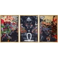 thumbnail image 1 of wall26 Framed Canvas Print Wall Art Set Spray Paint Woman Egyptian Ankh Graffiti &amp; Street Art Comic Book Illustrations Modern Art Urban Portrait for Living Room, Bedroom, Office - 16"x24&quo, 1 of 5
