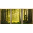 thumbnail image 1 of wall26 Framed Canvas Print Wall Art Set Springtime Sunlight Green Tree Forest Nature Wilderness Photography Realism Rustic Landscape Colorful Cool for Living Room, Bedroom, Office - 16"x24", 1 of 5