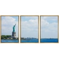 thumbnail image 1 of wall26 Framed Canvas Print Wall Art Set Statue of Liberty Ellis Island New York City View Nature Cityscape Photography Realism Landscape Colorful for Living Room, Bedroom, Office - 24"x36"x, 1 of 5