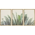 thumbnail image 1 of wall26 Framed Canvas Print Wall Art Set Tropical Jungle Banana Leaf Collage Nature Floral Digital Art Modern Art Rustic Botanical Relax/Calm for Living Room, Bedroom, Office - 16"x24"x3 NAT, 1 of 5