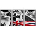thumbnail image 1 of wall26 Framed Canvas Print Wall Art Set Vibrant United Kingdom Flag &amp; Big Ben in London Cityscape Cultural Photography Modern Art Rustic Ultra for Living Room, Bedroom, Office - 16"x24", 1 of 5