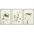 thumbnail image 1 of wall26 Framed Canvas Print Wall Art Set Victorian Style Jungle Plants with Butterfly Nature Floral Illustrations Realism Rustic Scenic Wilderness for Living Room, Bedroom, Office - 24"x36"x, 1 of 5