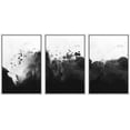 thumbnail image 1 of wall26 Framed Canvas Print Wall Art Set Watercolor Black Ink Landscape Abstract Shapes Illustrations Modern Art Bohemian Decorative Multicolor for Living Room, Bedroom, Office - 16"x24"x3 W, 1 of 5