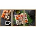 thumbnail image 1 of wall26 Framed Canvas Print Wall Art Sushi, Make Roll &amp; Green Tea on Stone Table Food Culinary Photography Realism Decorative Natural Vibrant Diet for Living Room, Bedroom, Office - 24"x36&qu, 1 of 5