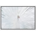 thumbnail image 1 of wall26 Framed Canvas Print Wall Art Vibrant Bright White Peacock Bird Feathers Nature Animals Photography Realism Rustic Scenic Landscape Colorful for Living Room, Bedroom, Office - 16"x24", 1 of 5