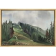 thumbnail image 1 of wall26 Framed Canvas Print Wall Art Woodland Nursery Decor Watercolor Pine Tree Mountain Range Nature Wilderness Illustrations Art Decorative Rustic for Living Room, Bedroom, Office - 24"x36&quo, 1 of 7