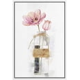thumbnail image 1 of wall26 Framed Canvas Wall Art A Bouquet of Pink Tulips Flower in a Glass Botanical Plants Watercolor Abstract Modern Relax/Calm Pastel for Living Room, Bedroom, Office - 24x36 inches, 1 of 4