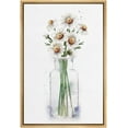 thumbnail image 1 of wall26 Framed Canvas Wall Art A Bouquet of White Daisies Flower in a Glass Botanical Plants Watercolor Abstract Modern Relax/Calm Pastel for Living Room, Bedroom, Office - 24x36 inches, 1 of 4