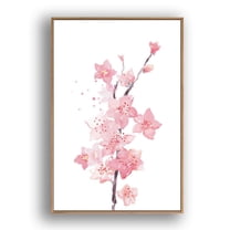 wall26 Framed Canvas Wall Art Beautiful Flowers in Grid Giclee Print Gallery Wrap Modern Home Prints Ready to Hang - 16x24 inches