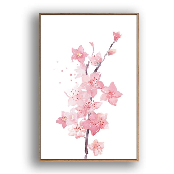 wall26 Framed Canvas Wall Art Beautiful Flowers in Grid Giclee Print Gallery Wrap Modern Home Prints Ready to Hang - 16x24 inches