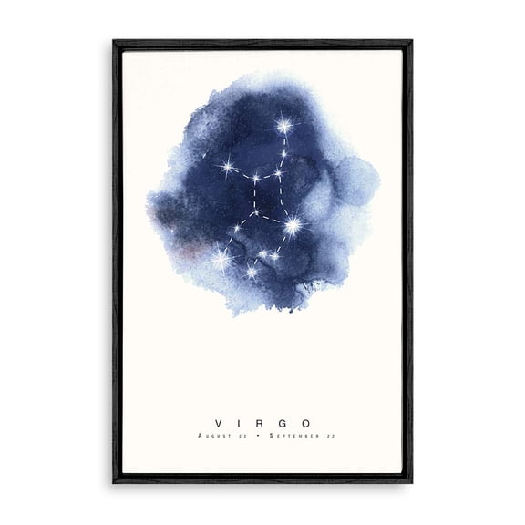 wall26 - Framed Canvas Wall Art - Constellation Virgo - Giclee Painting Wall Art for Bedroom Living Room Home Decoration - 24x36 inches