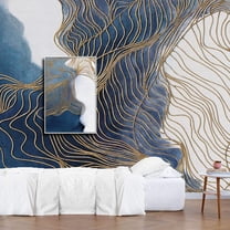 wall26 Framed Canvas Wall Art for Living Room, Bedroom Creative Idea Abstract Lines Theme Canvas Prints for Home Decoration Ready to Hang - 24x36 inches