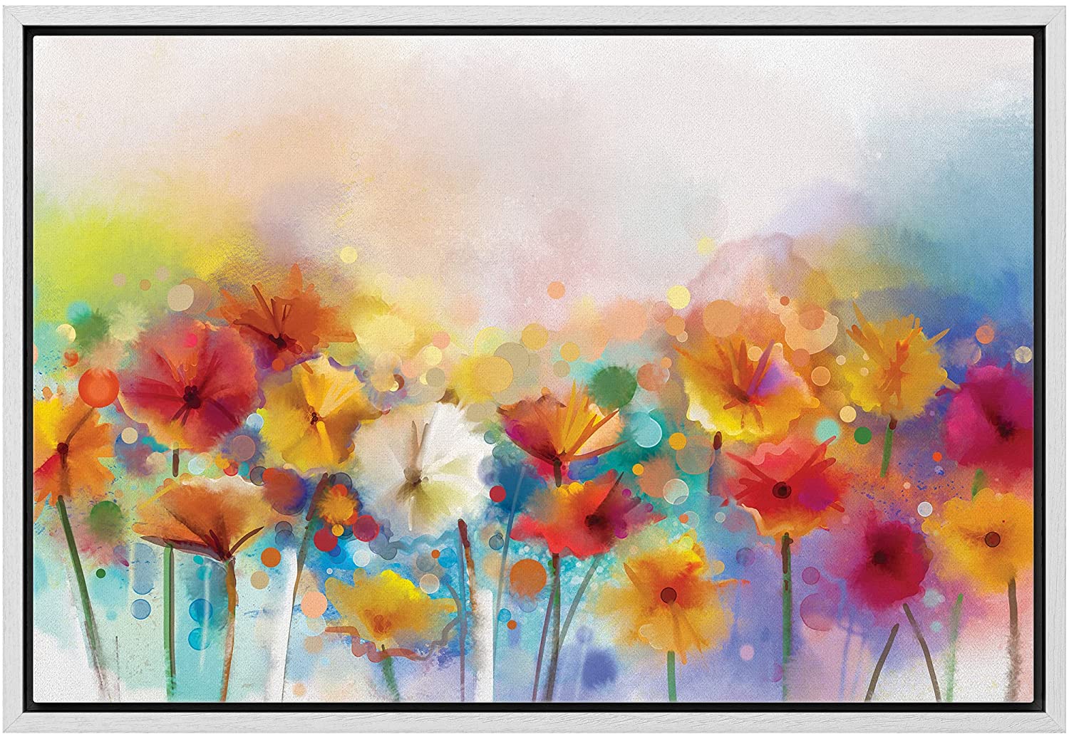 wall26 Framed Canvas Wall Art - Watercolor Style Various