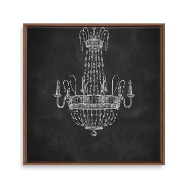 wall26 Framed Canvas Wall Art for Living Room, Bedroom Droplight Theme Canvas Prints for Home Decoration Ready to Hang - 16x16 inches
