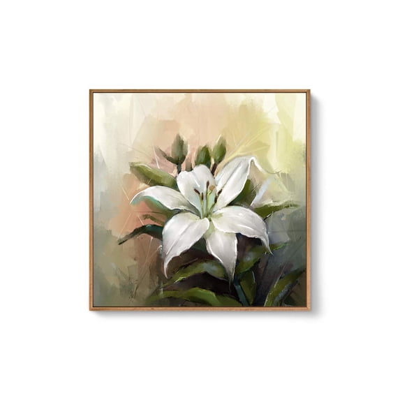 wall26 Framed Canvas Wall Art for Living Room, Bedroom Flowers Canvas Prints for Home Decoration Ready to Hang - 24x36 inches - 16x16 inches