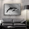 thumbnail image 1 of wall26 Framed Canvas Wall Art for Living Room, Bedroom Lone Dolphin Canvas Prints for Home Decoration Ready to Hang - 16x24 inches, 1 of 4