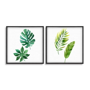 wall26 Framed Canvas Wall Art for Living Room, Bedroom Plant Theme Canvas Prints for Home Decoration Ready to Hang - 16&quot;x16&quot;x2 Panels