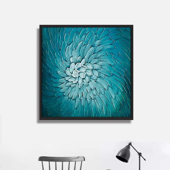 wall26 Framed Canvas Wall Art for Living Room, Bedroom Texture Canvas Prints for Home Decoration Ready to Hang - 16x16 inches