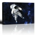 thumbnail image 1 of wall26 - Fully Equipped Astronaut Floating in a Blue Starry Galaxy - Canvas Art Home Art - 24x36 inches, 1 of 4