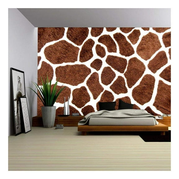 wall26 - Giraffe Skin Pattern for Background - Removable Wall Mural | Self-Adhesive Large Wallpaper - 66x96 inches