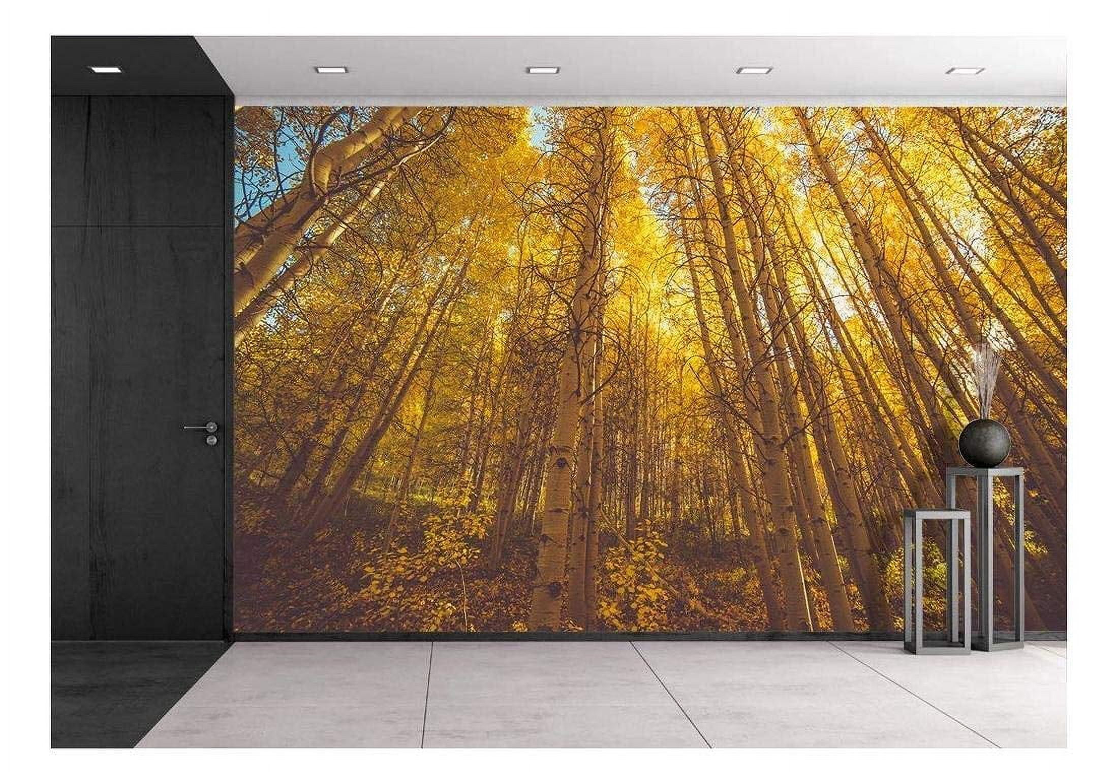 wall26 - Golden Woods - Removable Wall Mural | Self-Adhesive Large ...