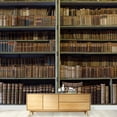 thumbnail image 1 of wall26 - Historic Old Books in Ancient Library, Wooden Bookshelf - Removable Wall Mural | Self-Adhesive Large Wallpaper - 66x96 inches, 1 of 6