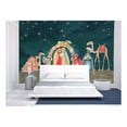 thumbnail image 1 of wall26 - Illustration Christian Christmas Nativity Scene with The Three Wise Men - Removable Wall Mural | Self-Adhesive Large Wallpaper - 100x144 inches, 1 of 6