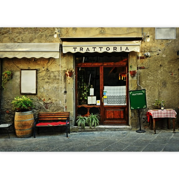 wall26 - Italian Restaurant - Removable Wall Mural | Self-Adhesive Large Wallpaper - 66x96 inches