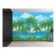 thumbnail image 1 of wall26 - Large Wall Mural - Image of Tropical Scenery with Palm Trees | Self-Adhesive Vinyl Wallpaper/Removable Modern Decorating Wall Art - 66" x 96", 1 of 6