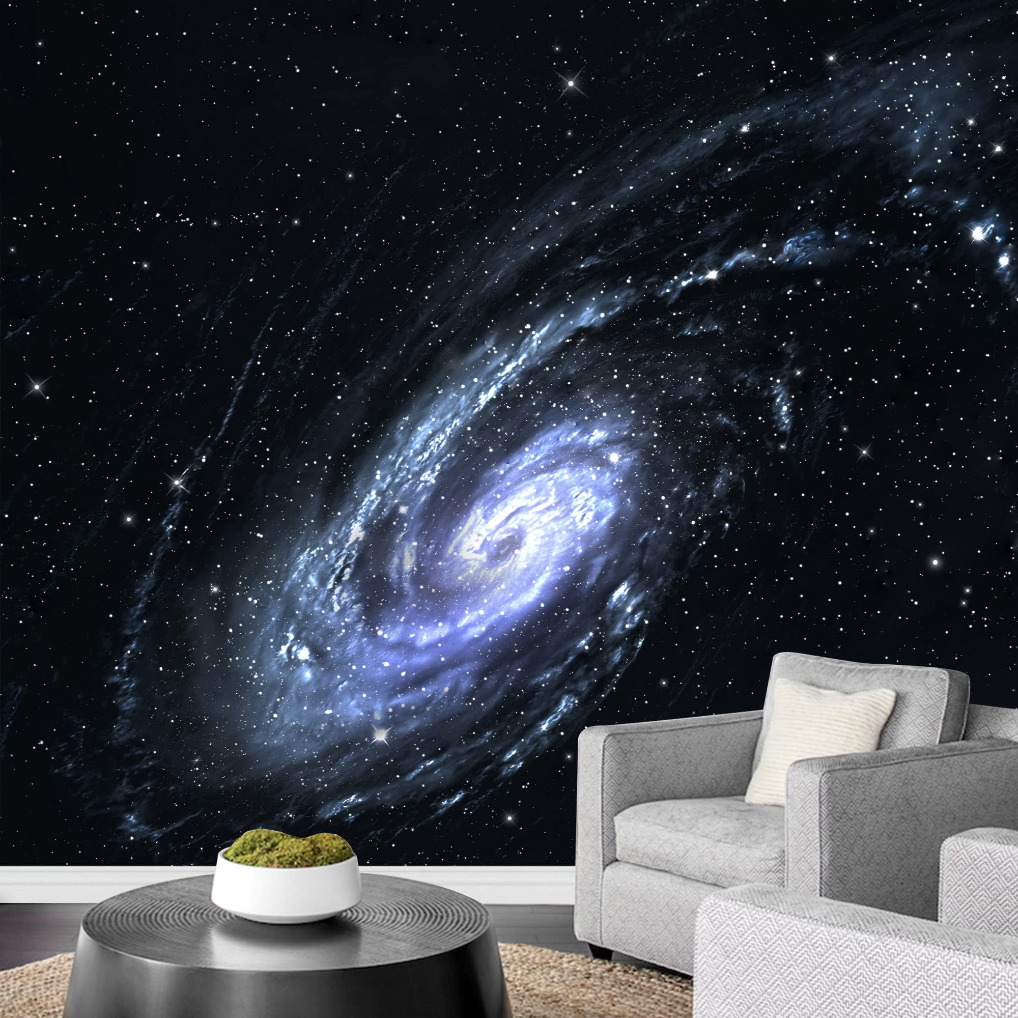 wall26 - Large Wall Mural - Majestic Scene of The Galaxy | Self-Adhesive Vinyl Wallpaper/Removable Modern Decorating Wall Art - 66" x 96"