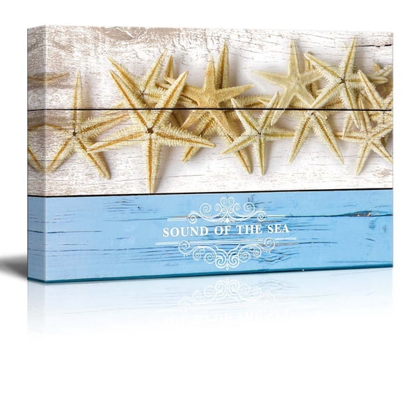 wall26 - Marine Theme Canvas Wall Art - Beautiful Starfish - Giclee Print Modern Wall Art | Stretched Gallery Wrap Ready to Hang Home Decoration - 32x48 inches
