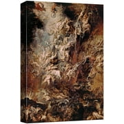 wall26 - Oil Painting of Fall of The Rebel Angels by Peter Paul Rubens - Baroque Style - Hell, Heaven, Catholic, Christianity - Canvas Art Home Art - 24x36 inches