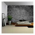 thumbnail image 1 of wall26 Old Dark Brick Wall, Texture Background - Removable Wall Mural | Self-Adhesive Large Wallpaper - 66x96 inches, 1 of 6