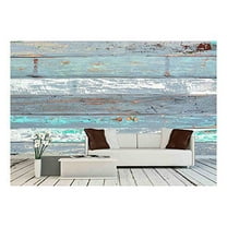 wall26 - Old Painted Wood Textured Background - Removable Wall Mural | Self-Adhesive Large Wallpaper - 100x144 inches
