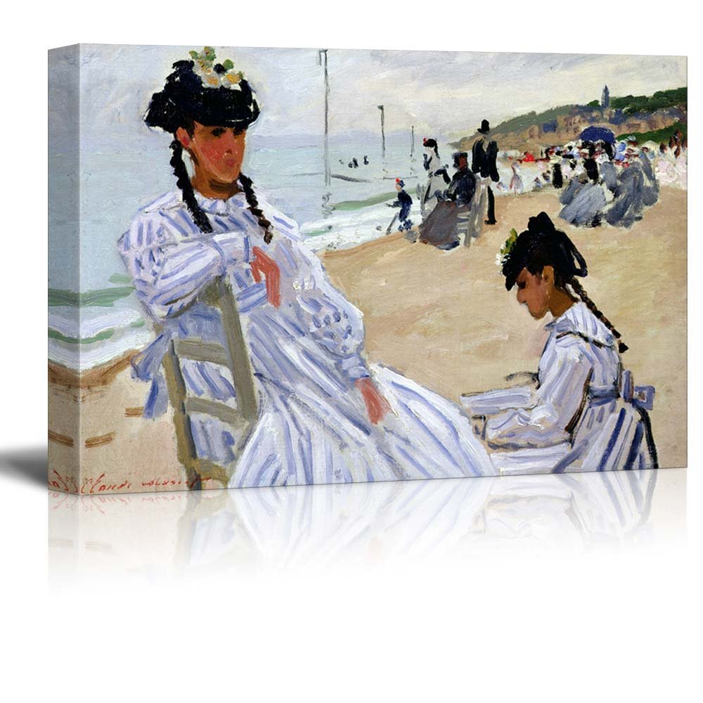 wall26 - Paris Marmottan Strand Trouville by Claude Monet ...