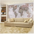 thumbnail image 1 of wall26 Peel and Stick Wallpapaer -Collage - | Removable Large Wall Mural Creative Wall Decal (100"x144", Antique Political Mollweide Map Projection), 1 of 2