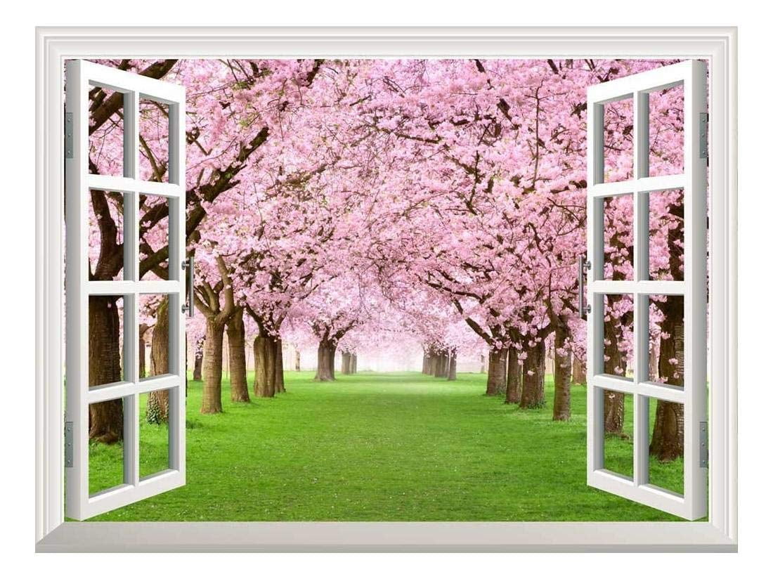 Cherry Blossom Self-Adhesive Removable Wall Mural Border