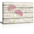 thumbnail image 1 of wall26 - Pink Green Flower Petals on a Breeze Artwork - Rustic Canvas Wall Art Home Art - 24x36 inches, 1 of 4
