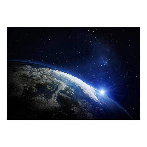 wall26 - Planet Earth in Rotation with a Bright Light- Wall Mural, Removable Sticker, Home Decor - 66x96 inches
