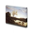 thumbnail image 1 of wall26 - A Pond with Three Cows and A Crescent Moon by Jean-Baptiste-Camille Corot - Canvas Print Wall Art Famous Painting Reproduction - 16" x 24", 1 of 5