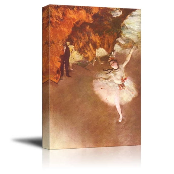 wall26 - Prima Ballerina by Edgar Degas - Canvas Print Wall Art Famous Painting Reproduction - 12" x 18"