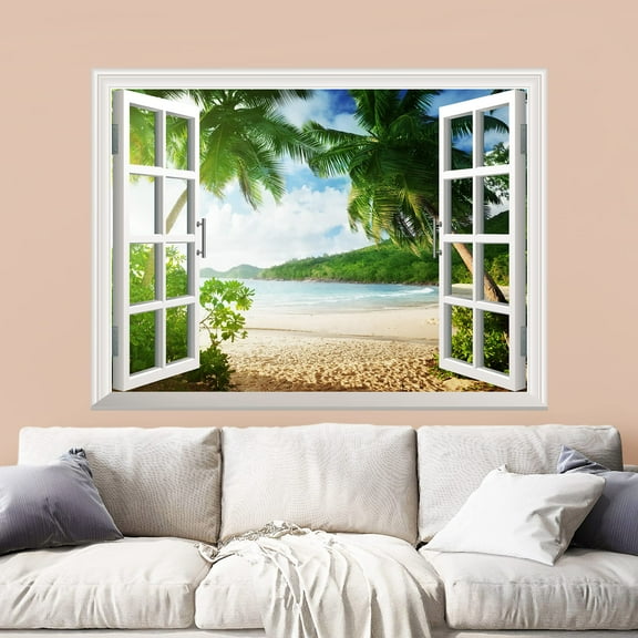 wall26 Removable Wall Sticker/Wall Mural (36"x48", Tropical Beach)