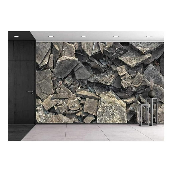 wall26 - Rock Texture Background - Removable Wall Mural | Self-Adhesive Large Wallpaper - 66x96 inches
