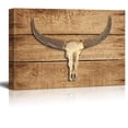 thumbnail image 1 of wall26 - Rustic Canvas Wall Art - Buffalo Horn - Giclee Print Modern Wall Art | Stretched Gallery Wrap Ready to Hang Home Decoration - 24x36 inches, 1 of 4